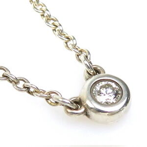 Tiffany Co By the Yard Necklace Diamond Silver
